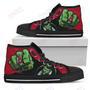 Mens Womens Los Angeles Angels Hulk Punch High Top Shoes Printable