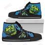 Mens Womens Los Angeles Chargers High Top Shoes Hulk Punch Printable