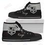 Mens Womens Los Angeles Kings High Top Shoes Divided Colours Stunning