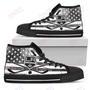 Mens Womens Los Angeles Kings High Top Shoes Flag Rugbytop Quality