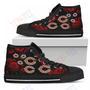 Mens Womens Lovely Rose Thorn Incredible Chicago Bears High Top Shoes