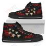 Mens Womens Lovely Rose Thorn Incredible Pittsburgh Penguins High Top Shoes