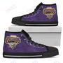 Mens Womens Minnesota Vikings High Top Shoes Simple Logoshoes