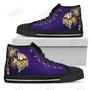 Mens Womens Minnesota Vikings High Top Shoes Thor Head Beside Shoes