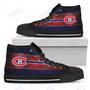 Mens Womens Montreal Canadiens High Top Shoes The Shield Shoes