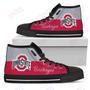 Mens Womens Ohio State Buckeyes High Top Shoes Divided Colours Stunning