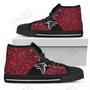 Mens Womens Perfect Cross Color Absolutely Nice Atlanta Falcons High Top Shoes