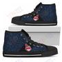 Mens Womens Perfect Cross Color Absolutely Nice Cleveland Indians High Top Shoes