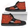 Mens Womens Perfect Cross Color Absolutely Nice Denver Broncos High Top Shoes