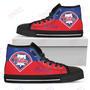 Mens Womens Philadelphia Phillies High Top Shoes Divided Colours Stunning