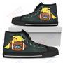 Mens Womens Pikachu Laying On Ball Alabama Crimson Tide High Top Shoes