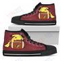 Mens Womens Pikachu Laying On Ball Arizona Coyotes High Top Shoes