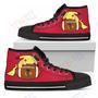 Mens Womens Pikachu Laying On Ball Chicago Blackhawks High Top Shoes