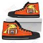 Mens Womens Pikachu Laying On Ball Edmonton Oilers High Top Shoes