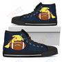 Mens Womens Pikachu Laying On Ball Los Angeles Chargers High Top Shoes