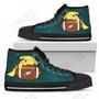 Mens Womens Pikachu Laying On Ball Philadelphia Eagles High Top Shoes