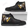 Mens Womens Pittsburgh Penguins High Top Shoes Thor Head Beside Shoes