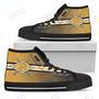 Mens Womens Pittsburgh Pirates High Top Shoes Double Stick Check Shoes