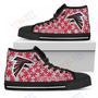 Mens Womens Puzzle Logo With Atlanta Falcons High Top Shoes