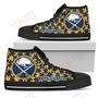 Mens Womens Puzzle Logo With Buffalo Sabres High Top Shoes