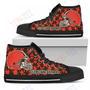 Mens Womens Puzzle Logo With Cleveland Browns High Top Shoes