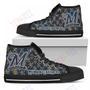 Mens Womens Puzzle Logo With Milwaukee Brewers High Top Shoes