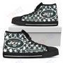 Mens Womens Puzzle Logo With New York Jets High Top Shoes