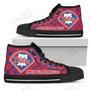 Mens Womens Puzzle Logo With Philadelphia Phillies High Top Shoes