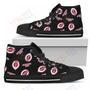 Mens Womens Script Logo Pattern Cincinnati Reds High Top Shoes