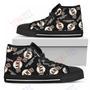 Mens Womens Script Logo Pattern San Francisco Giants High Top Shoes