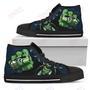 Mens Womens Seattle Seahawks High Top Shoes Hulk Punch Printable