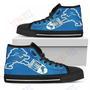 Mens Womens Straight Outta Detroit Lions High Top Shoes