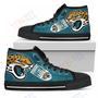 Mens Womens Straight Outta Jacksonville Jaguars High Top Shoes