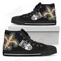 Mens Womens Straight Outta New Orleans Saints High Top Shoes