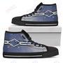 Mens Womens Tampa Bay Lightning High Top Shoes Double Stick Check Shoes