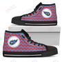 Mens Womens Tennessee Titans High Top Shoes Chevron Broncos Printable