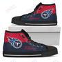 Mens Womens Tennessee Titans High Top Shoes Divided Colours Stunning