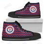 Mens Womens Texas Rangers High Top Shoes Chevron Broncos Printable