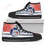 Mens Womens Toronto Blue Jays High Top Shoes Flag Rugbytop Quality