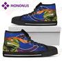 Mens Womens Turtle Chicago Bears Ninja High Top Shoes Black