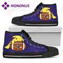 Mens Womens Unique Pikachu Laying On Ball Baltimore Ravens High Top Shoes Black