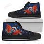 Mens Womens York Mets High Top Shoes Angel Wings Printable