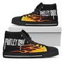 Motley Crue High Top Shoes Flame Sneakers Music Fan Gift