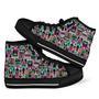 Native American Aztec Tribal Navajo Indians Print Men Women's High Top Shoes