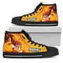 Natsu Sneakers High Top Shoes For Fairy Tail Anime Fan