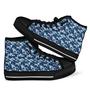 Navy Military Camouflage Camo Men Women's High Top Shoes