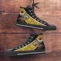 New Orleans Saints Christmas Football Pattern Canvas High Top Shoes