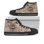 Northern Mariana Islands High Top Shoes - Hibiscus Flowers Vintage Style