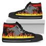 Pearl Jam Sneakers Flame High Top Shoes Music Fan