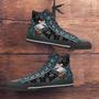 Philadelphia Eagles Christmas Football Pattern Canvas High Top Shoes Sneakers